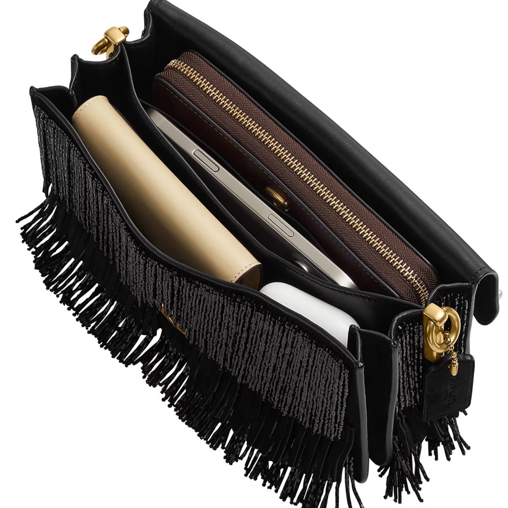 COACH
Tabby Medium Crystal Beaded Fringe Shoulder Bag 26 - Picture 6 of 11